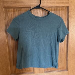 Lululemon Classic-Fit Cotton-Blend T-Shirt MEFO Medium Forest Size 2